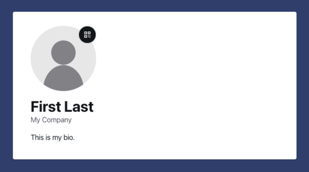Gravatar profile example